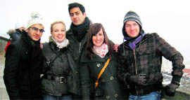 Aman Singh(centre) with friends