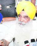 Irrigation Minister JS Sekhon in Ferozeour. 