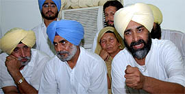 PPP chief Manpreet Badal addresses workers meeting in Bathinda on Friday. 