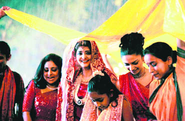 Mira Nair used rain as a metaphor for the release of pent-up emotions in her film Monsoon Wedding