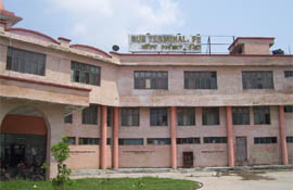 A view of the city bus stand that wears a deserted look in Ferozepur. 
