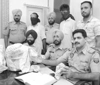 Two of the accused in police custody at Rajpura 