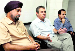 Experts talk about epilepsy at the DMCH in Ludhiana on Monday