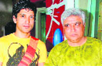 Javed Akhtar and Farhan Akhtar