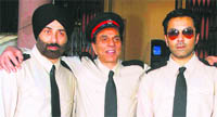 Dharmendra and Bobby and Sunny Deol