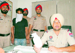 The accused in police custody at Dera Bassi on Tuesday