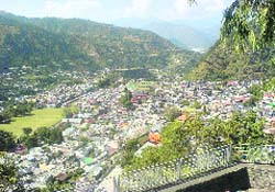 A view of Chamba where the Minjar Fair is celebrated.