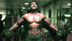 Ajay Devgan in "Singham"