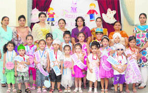 The pre-primary wing of Guru Nanak International Public School at a fashion show in Ludhiana. 