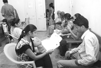 Enrolment for UID cards in progress at Phase IV in Mohali. 