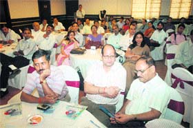 Participants in a seminar on intellectual property held in Dehradun on Saturday