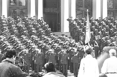 Gentlemen cadets at the Indian Miltary Academy.