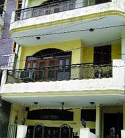 The house where the couple committed suicide. 