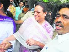 DSP Raka Gira being produced in a Chandigarh court on Monday