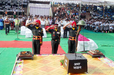 Tributes were paid to Kargil martyrs at a function held at Sriganganagar 