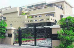 A view of DSP Raka Ghirras residence at Sector 15 in Chandigarh