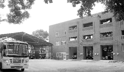 A view of the fire brigade building in Phase I, Mohali