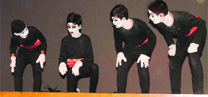 Students perform during a talent hunt contest at KVM School, Civil Lines, Ludhiana