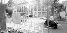A file photo of a new security gate.