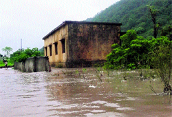 Government Intermediate School at Soda, Saroli,in Dehradun district that was inundated on Thursday