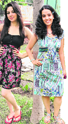 (L-R) Shalika & Manika Ahuja 