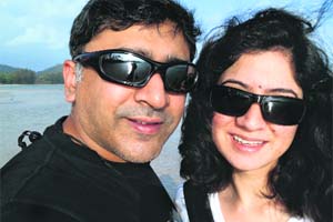 Nupur Amarnath, a Brahmin, with husband George Koshy, a Christian