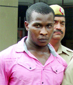 The Nigerian in police custody