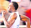 Jamaican Usain Bolt during Diamond League meeting at the Stockholm Olympic Stadium