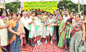 The overall championship of the national inter-DPS sports meet was awarded to DPS RK Puram, Delhi, by the chief guet Abhay Parmar, Chief Manager, PNB, Lawrence road, and principal Kiran Dala at Rohtak.