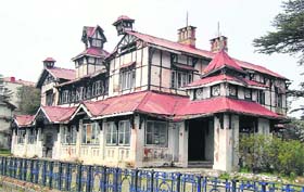 The heritage structure, Bantony, on the Mall in Shimla
