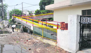 A view of the ayurvedic hospital that is coming up in Ludhiana. 