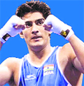 Indian boxer Vijender Singh.