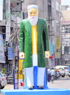 The statue of freedom fighter Maninder Singh Quami, which had been shifted to Skylark Chowk and remained in covers for more than two months, was finally unveiled in Jalandhar on Thursday. 