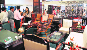 An exhibition of home decor items organised in Ludhiana.