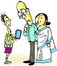 Just chill dad. Its an age of smart phone, smart face and smart dress.