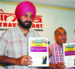 Navjot Singh Sidhu releases a roadmap on tourism in Amritsar on Friday.