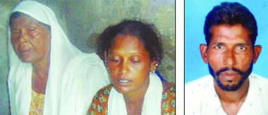 Deceased Baljinder Singh and (left) his mother Bachni and sister Ambi