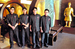 The staff at Mainland China is dressed for the occasion