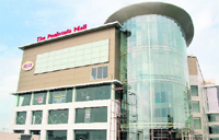 A view of under-construction Mall on Goniana road Bathinda. 