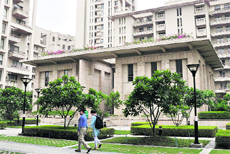 A view of Gurgaon One residential facility in Sector 22 Gurgaon