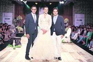 Sonakshi Sinha (C) was the showstopper for duo Shantanu-Nikhil