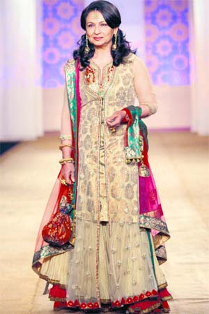 Sharmila Tagore in an Ashima-Leena creation