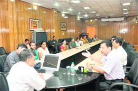 A delegation of Christian leaders meets Director-General of Police JS Pandey in Dehradun on Saturday