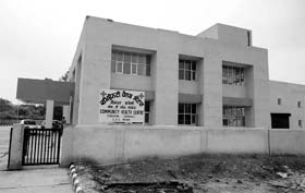 A view of the community health centre in Dhakoli, Zirakpur.
