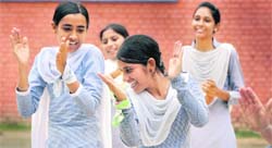 Rehearsing for I-Day Students of a government school at Punjab Agricultural University rehearse for Independence Day celebrations in Ludhiana 
