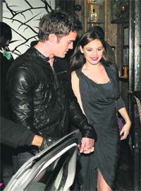 TESTING TIMES: Thom Evans and Kelly Brook
