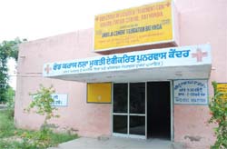 A view of the drug de-addiction centre on the Goniana Road in Bathinda
