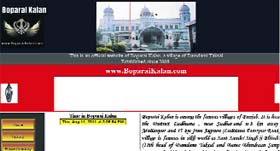 The website of Boparai Kalan village