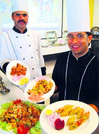 Chef Halim (R) and Chef Kamlesh are the driving force behind the festival