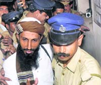 The police escorts suspected LeT terrorist T Naseer, who was sentenced to life imprisonment by the CBI court in the 2006 Kozhikode blast case in Kochi
